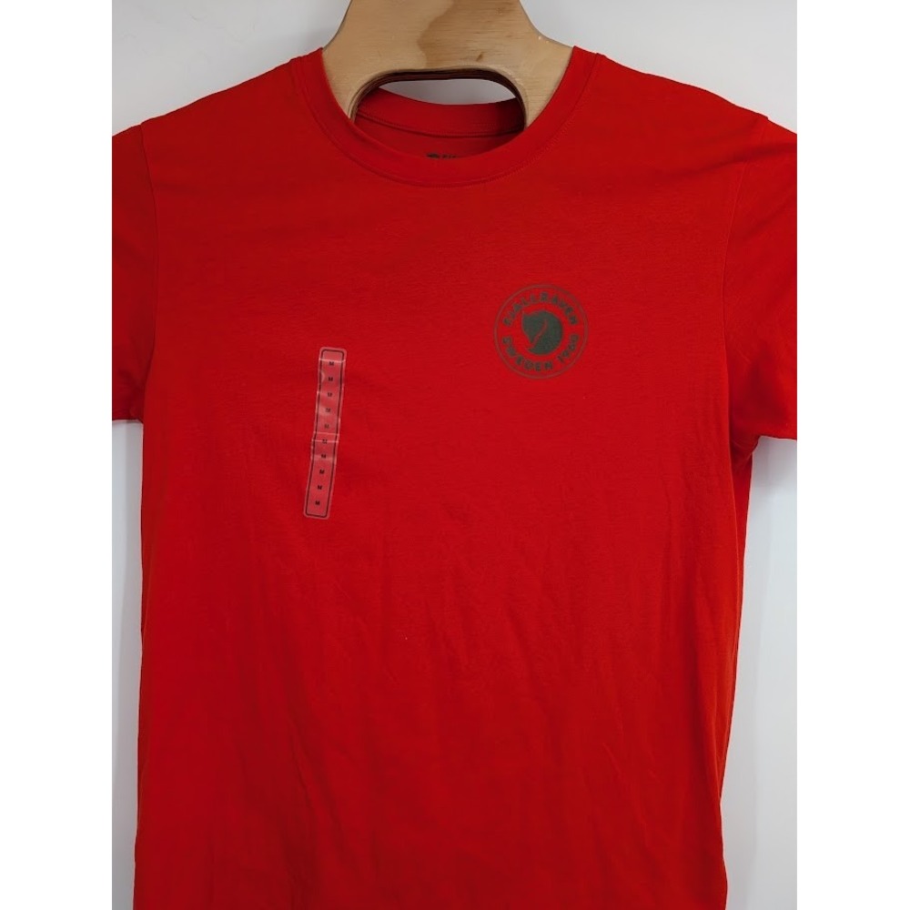 Fjall Raven NWT Men's 1960 Logo T-shirt Short Sleeve‎ Flame Orange sz Medium